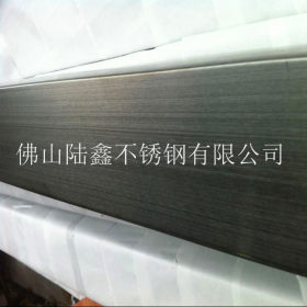 拉丝黑钛金 304 不锈钢矩形管50*25*0.8 现货供应