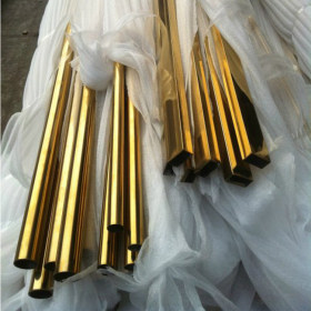 佛山不锈钢彩色装饰家具管、201装饰管材、304香槟金装饰管材