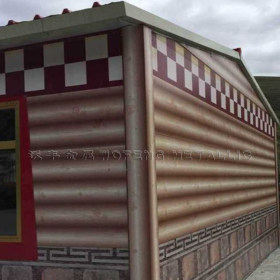 红色砖纹彩钢板砖纹移动房屋钢板木纹外墙活动房屋