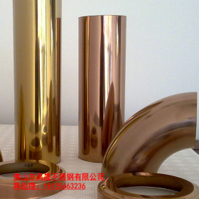 无指纹玫瑰金镀色管 304材质彩色管 Φ30不锈钢圆管