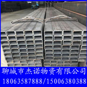供应广东客户热轧扁通 钢结构用矩形钢管Q235天津利达国标矩管