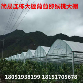贵州热镀锌大棚钢管 贵阳单体大棚钢管 蔬菜连体钢管大棚智能温室