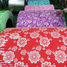 山东泰安 专业生产印花彩涂卷 DX51D+Z印花彩涂卷 提供印花样板