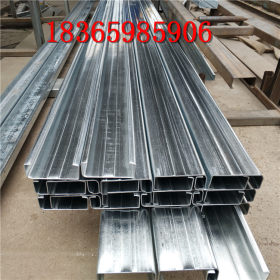 现货供应热镀锌带钢 加工各种规格型号C型钢 非标C型钢来单定做
