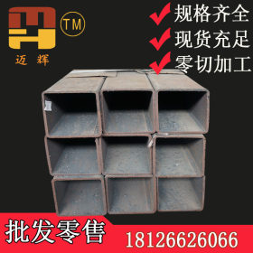 本地厂家批发国标镀锌铁方通 普通碳素焊接性好厚壁Q235方通50*50