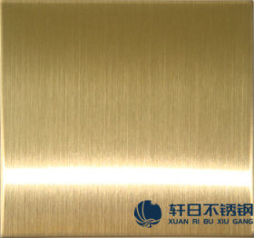 供应304优质彩色拉丝板 拉丝不锈钢玫瑰金拉丝板 质量保证