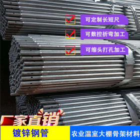天津钢管厂 家现货批发 Q235镀锌管 镀锌钢管 大棚管  镀锌钢带管