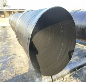 电厂循环水用焊管 外焊接加强筋箍内环氧涂料防腐螺旋焊接钢管