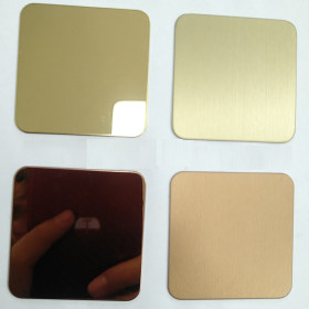 销售彩色不锈钢板 装饰板 201/304/316材质 镜面拉丝 电镀上色