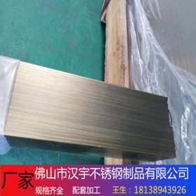 电镀201不锈钢方管黄钛金厂家  供应 桂林 梧州 33*33不锈钢立柱