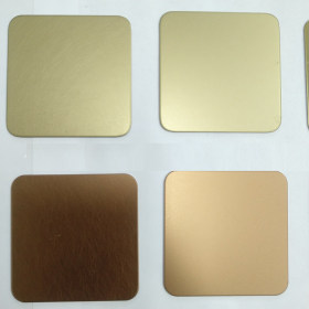 销售304不锈钢彩板 不锈钢装饰板 精密拉丝 玫瑰金 黄钛金等表面