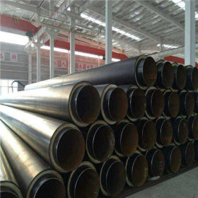 高密度聚氨酯钢套钢保温管道 预制直埋管批发定制热力管道