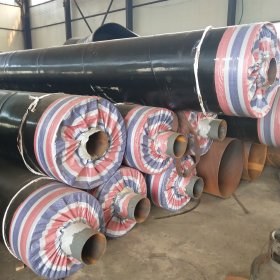 集中供热管道用预制直埋蒸汽保温钢管 钢套钢复合直埋保温管