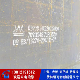Q390D钢板 低合金高强度钢板供应 可按要求尺寸切割