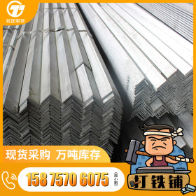 厂家供应钢架结构Q235国标镀锌角钢 热轧黑角铁63*5等边角钢批发