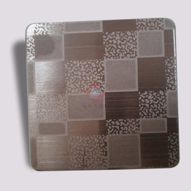 镜面局部喷砂不锈钢装饰板销售 304#喷砂镜面板价格