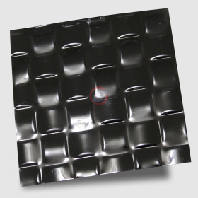 编织网压花黑钛不锈钢装饰板销售 304#不锈钢冲压板生产厂家