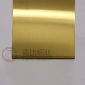 拉丝黄钛金色不锈钢板 304#不锈钢电镀钛金色价格 高比彩色不锈钢