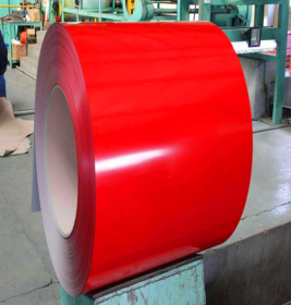 上海宝钢红色彩钢卷 彩涂卷 彩钢瓦 各种规格彩涂钢卷0.3-2.0mm