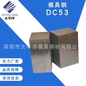 深圳现供DC53冷作模具钢 DC53模具钢材 圆棒圆钢板材硬料定制切割