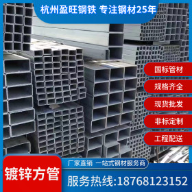【厂家直销】杭州现货批发热镀锌矩形管 60*120 80*120 100*150